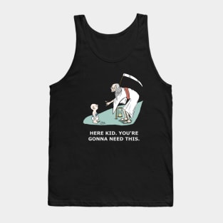 Funny New Year's Father Time cartoon Tank Top